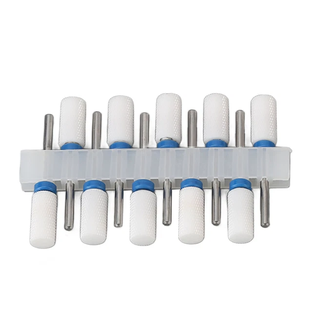 40Pcs Nail Drill Bits Set Ceramic Stainless Steel High Strength Efficient XXL