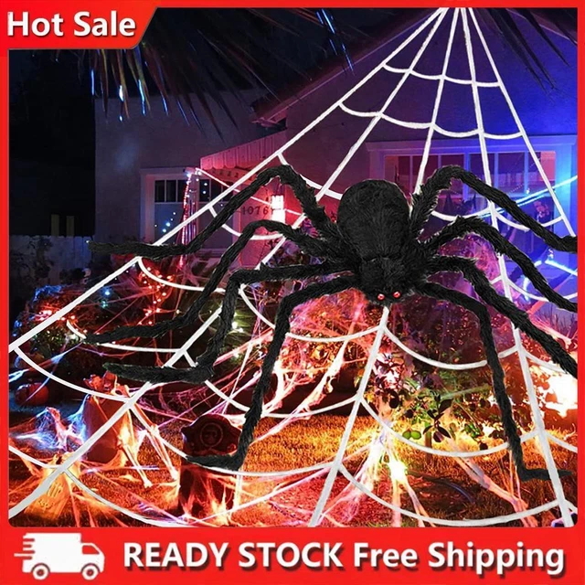 Halloween decorazione ragno gigante atmosfera horror per decorazione casa infestata