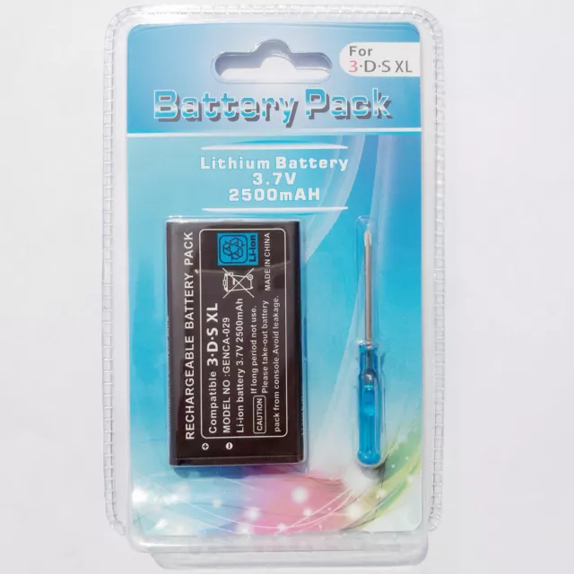 Rechargeable Battery SPR-003 for Nintendo 3DS XL&LL Systems +Screwdriver 2500mAH