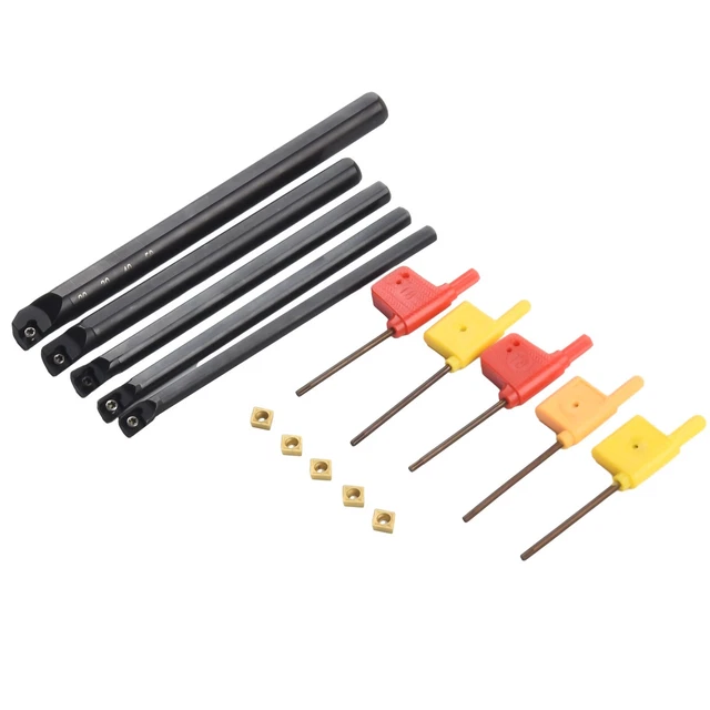 Lot De 12 Inserts & Porte-outils Tournage CCMT060204 - Pour Semi-finition & Finition - Durables, Précision, Facile à Remplacer - 8