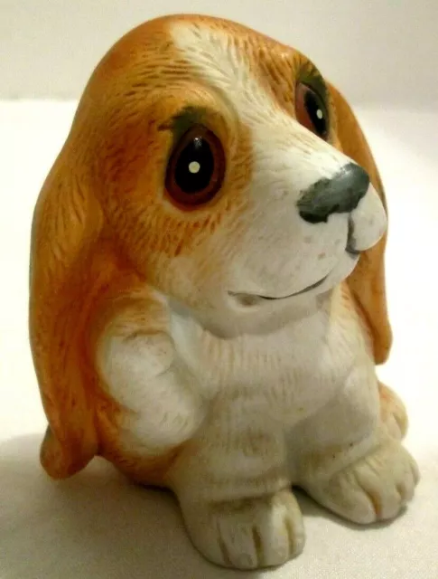 Basset Hound Puppy Dog Figurine Homco 1407 Small 3" Figurine Dog Collectible