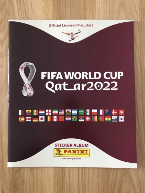 Panini FIFA World Cup Qatar 2022 Sticker Album Brand New with 6 Free Stickers