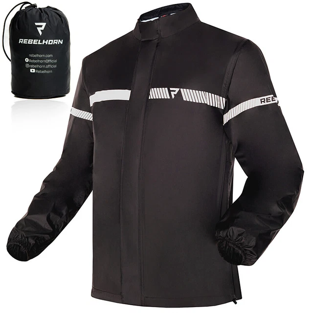 Giacca antipioggia moto Rebelhorn Horizon membrana laminata antivento traspirante