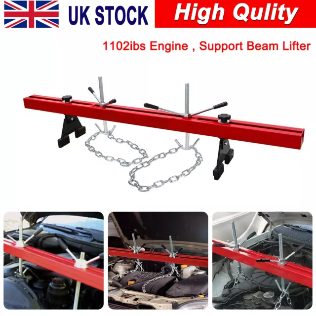 1102lbs Engine Support Beam 500kg Gearbox Bar Double Support Traverse Lifter