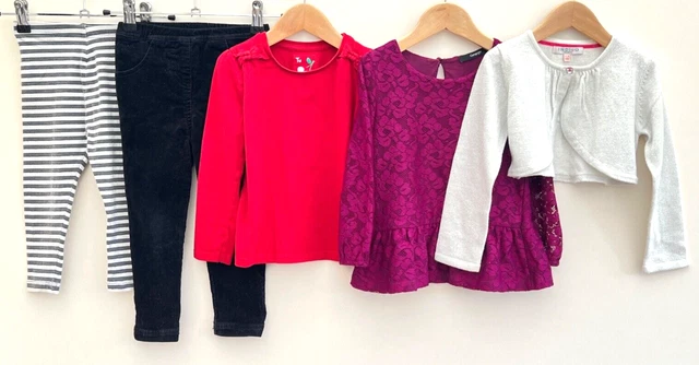 Girls Bundle Of Clothes Age 2-3 Indigo George Tu