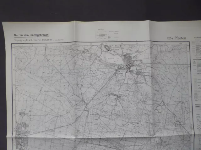 Pförten, Landkarte Meßtischblatt 4254, Brody, Forst (Ost), Drathhammer, 1939 2