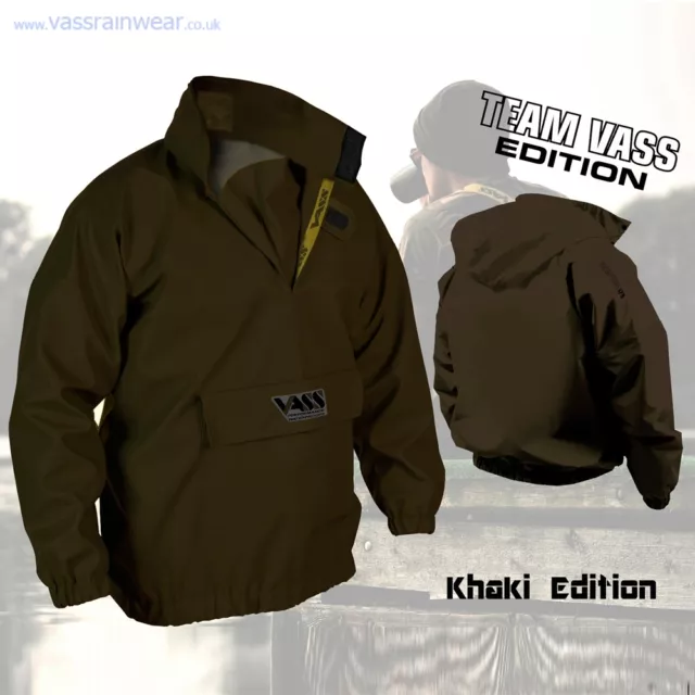 VASS Fishing Waterproof Lightweight Olive Khaki 175 Smock Jacket *All Sizes*