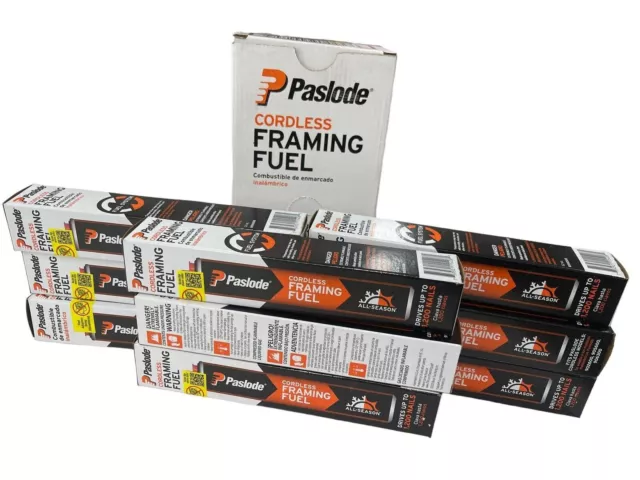 🔥New 9 Pack Paslode Cordless Framing Fuel Each One Drives Up To 1200 Nails