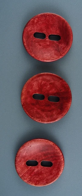 Large Rustic Wood Button - Set Of 3