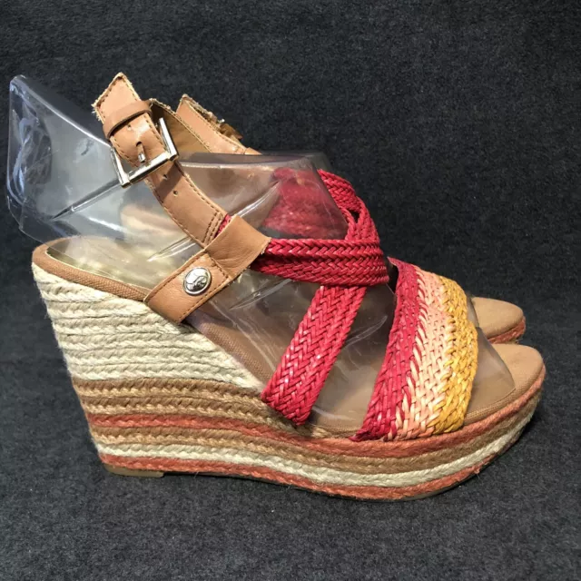 IVANKA TRUMP Espadrilles Woven Wedge Platform Strappy Sandals Women’s Size 8.5 M