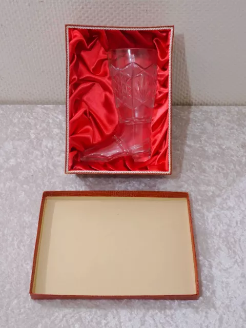DDR Design Cristal de Plomb Verre Boire Bottes - Vintage À 1970 - avec Boîte
