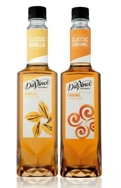 Any 2 x DaVinci Syrups (750ml) - Choose from 8 Flavours! Coffee, Cocktails, more