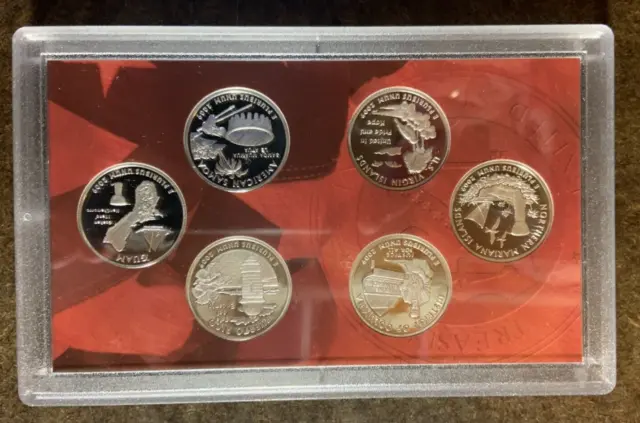 2009-S D.C. and U.S. Territories Silver Quarters Set, 6 coins - No Reserve