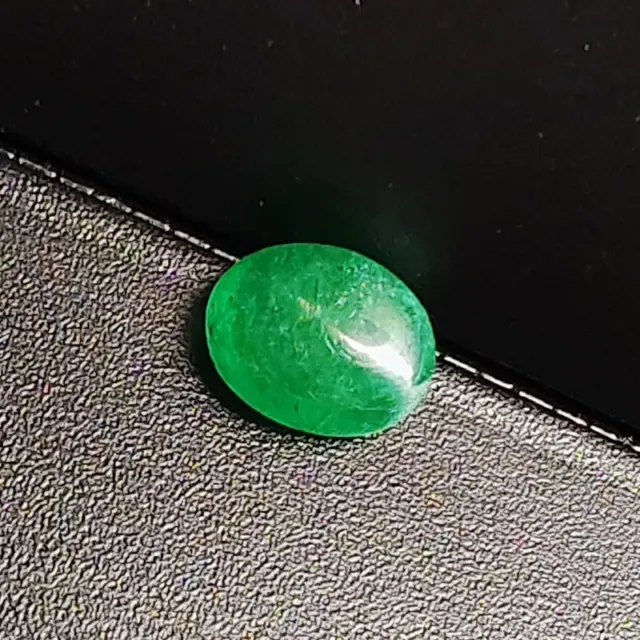 6.0 Ct Certified Natural Beautiful Cabochon Colombian Emerald Loose Gems Y-009