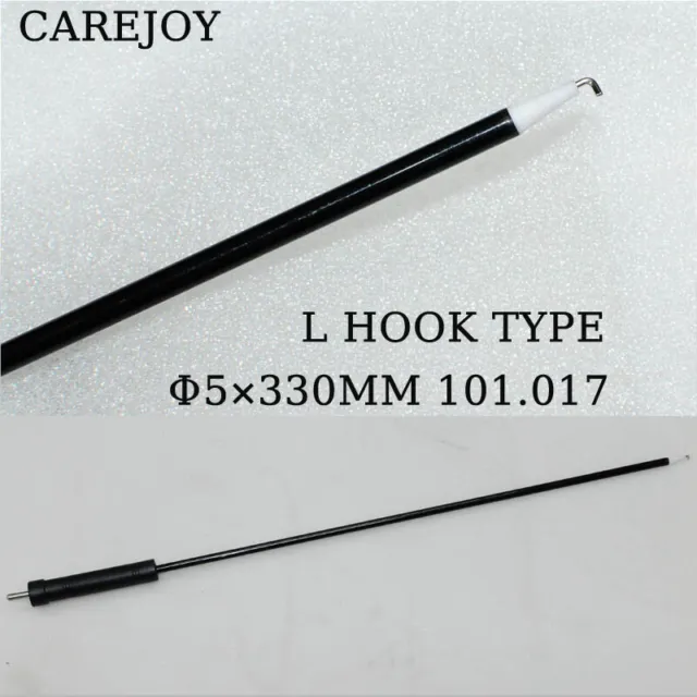 Carejoy Sugical Coagulation Monopolar Electrode 5X330mm L Hook Type Laparoscopy
