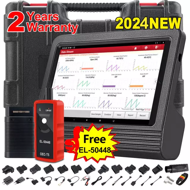 2024 LAUNCH X431 V + PRO5 Elite Bidirectional Car Diagnostic Scanner Key Coding