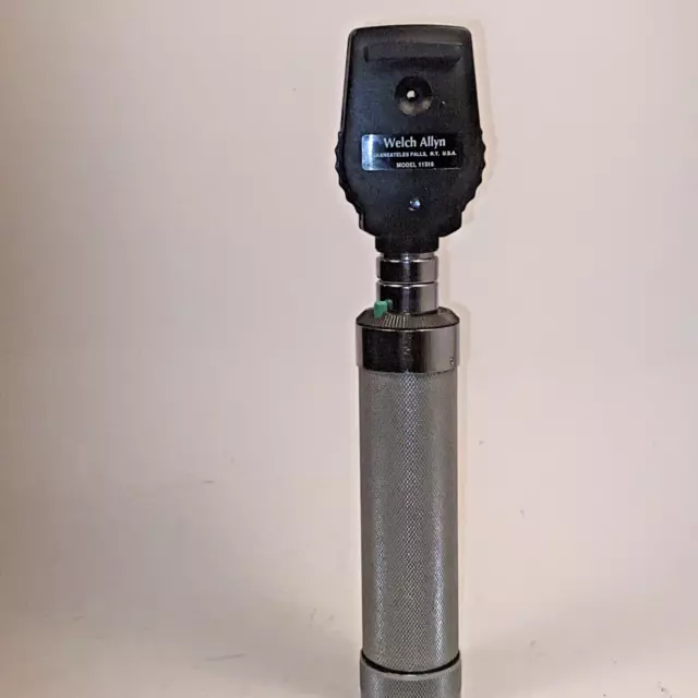 Unique Welch Allyn C-Cell Handle w/11710 Ophthalmoscope, has Great Light/Optics!