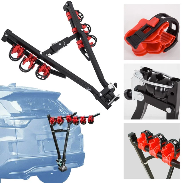 3 BIKE TOW Bar Towbar Towball Mount Cycle Bicycle Carrier Car Van Rack