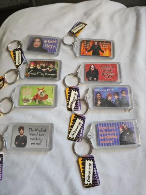 The Osbournes Key Chain Set of 8 *NEW*