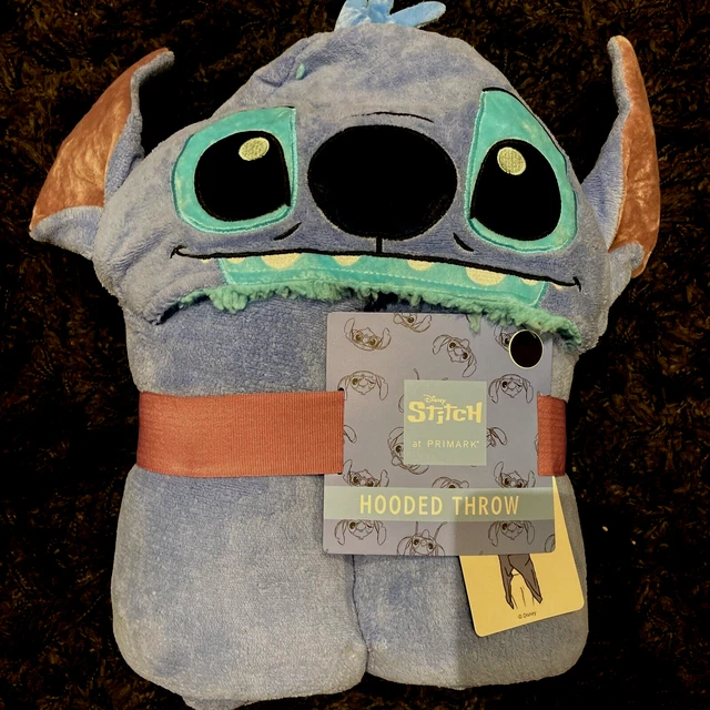 DISNEY LILO & Stitch Angel 3D Hooded Throw Soft Fleece Cosy Wrap