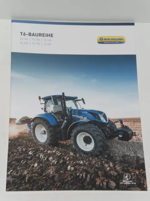 NEW HOLLAND T6-BAUREIHE Traktoren Prospekt von 11/2021 ( NH 212 )