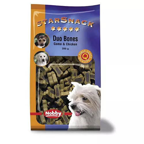 Nobby Perros Starsnack Dúo Bones Game & Pollo 200G, Nueva