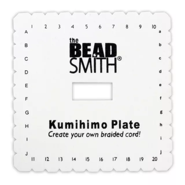 BeadSmith® Kumihimo Quadratische Platte ein rundes Geflecht schaffen * Werkzeuge