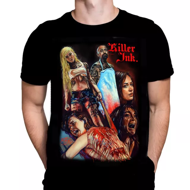 Killer Encre - Horreur Tronçonneuse Film T-Shirt - Art Par Rick Melton/ Tattoos/