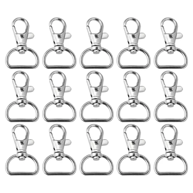 Heavy Duty Keychain Hook Zinc Alloy DIY Lobster Clasp With D Ring Hanging