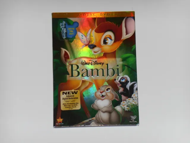 Walt Disneys BAMBI 2011 Edition Movie 2 Disc DVD Set OOP Limited Time Only Vault