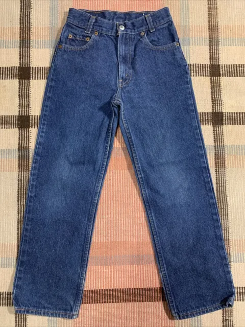 Vintage Levi's Student 512 Dark Blue Jeans Sz 12 USA Made!!! 0955