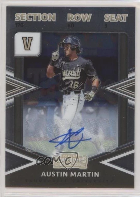 2020 Panini Elite Extra Edition College Tickets Signatures Austin Martin Auto