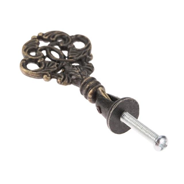 Single Hole Vintage Cupboard Wardrobe Door Pull Handle Cabinet Drawer Drop Knob