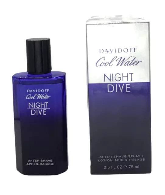 Davidoff - Agua Fría - Buceo Nocturno - After Shave Splash 75 Ml - Para Hombre