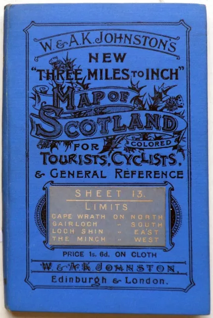 W. & A.K. Johnston's  3 mile to inch map of Scotland Sheet No. 13 c 1895