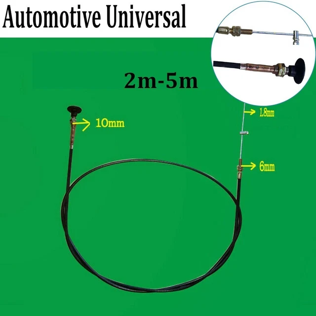 Stop Choke Bowden Cable Control Bonnet Engine Fuel Throttle Accessories