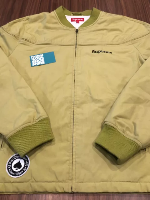 Supreme thrasher poplin crew jacket black hotsell
