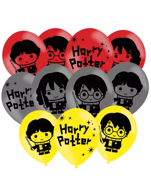 Amscan 9905196 - Harry Potter Birthday Party 11" Latex Balloons - Multicolor, 6