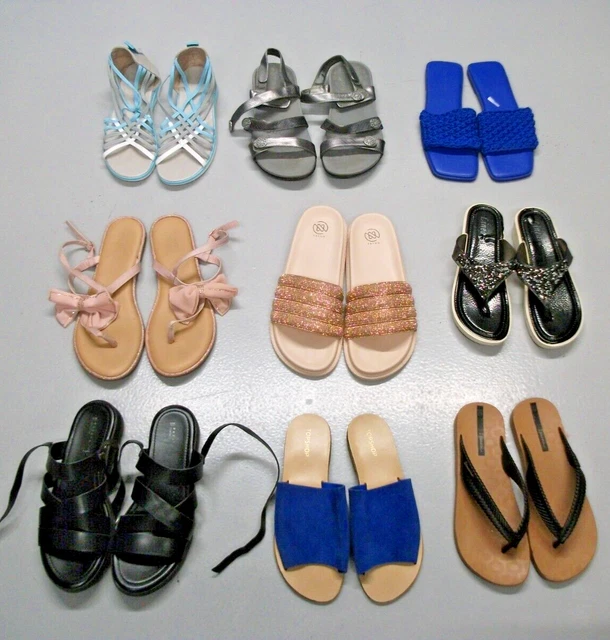 WOMEN'S SANDAL BUNDLE x9 Size 5-8 inc TOPSHOP ERYNN PAPAYA