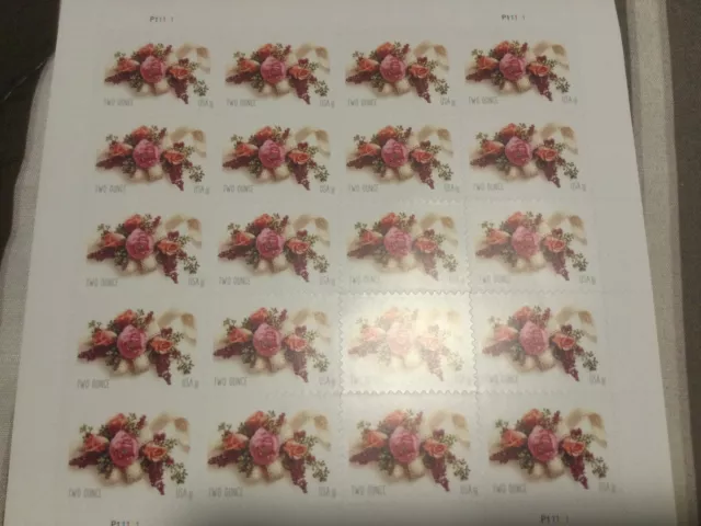 Garden Corsage Sheet of 20 USPSFirst Class 2 ounce Forever Postage Stamps  Wedding Celebration (20 Stamps)