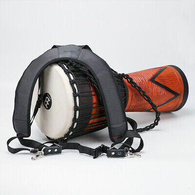Housse de Transport en Tissu Djembe Drum Bag Sac Souple avec bandoulières renforcées par Une Fermeture à glissière pour percussions de Batterie Africaine de 12 Pouces Noir 