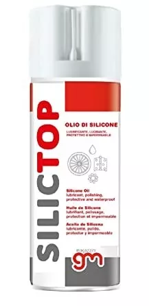 Magazzini GM SILICTOP, Olio di Silicone Spray, ideale x legno, plastica. 400ml