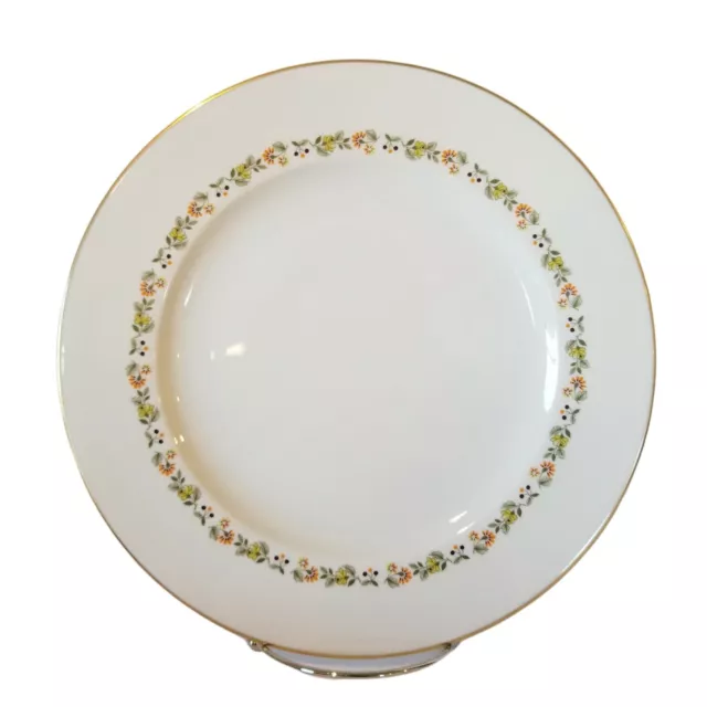 Vintage Syracuse Madison Dinner Plate 10 3/4" Fine China Flowers Gold Trim