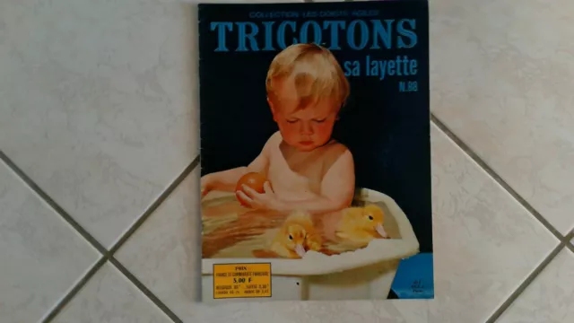 1971 vintage magazine-TRICOTONS sa LAYETTE-NUMERO n°88-collection doigts agiles!