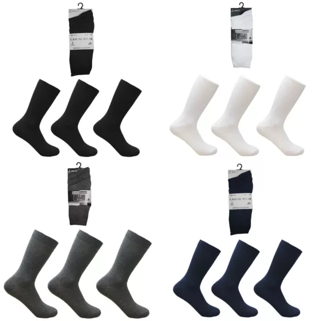 Unisex Girls Boys Kids School Uniform Ankle Socks 6 Pairs Plain Colours