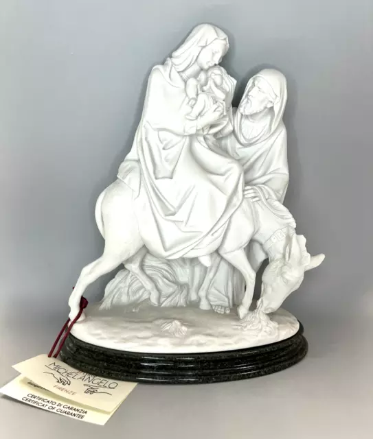 Escape Egipto Jesús Virgen María Base De La Estatua Hecho En Italia Giotto...