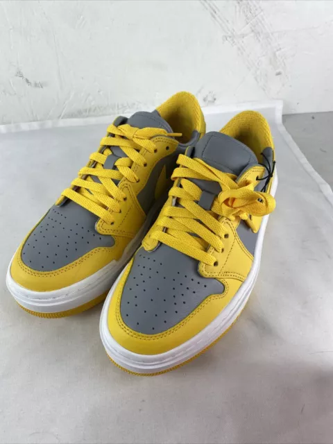 Size 7- Women’s Jordan 1 Elevate Low Yellow/Cement Gray DH7004-017 Box & Lid