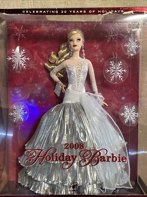 2008 HOLIDAY BARBIE 20th Anniversary African American Mattel Doll