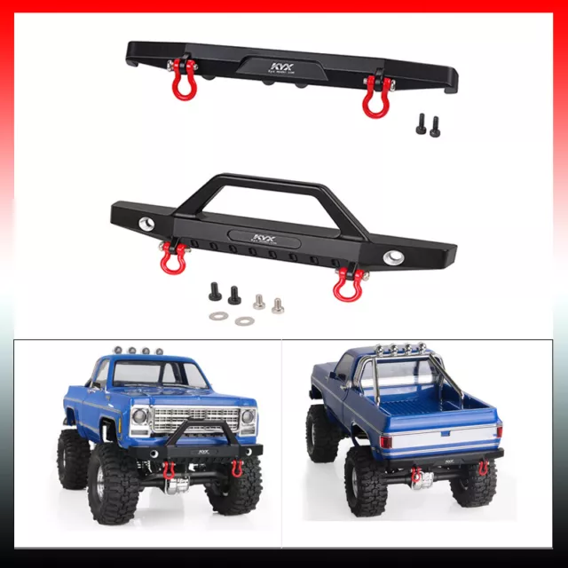 Aluminium Front Rear Bumper For Traxxas 1/18 TRX-4M Chevrolet K10 RC Car Parts