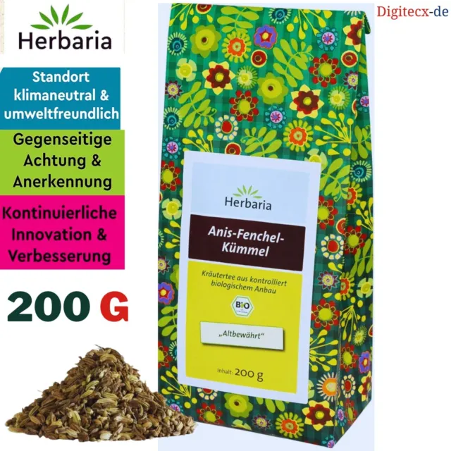 Anis-Fenchel-Kümmel-Tee 200g | HERBARIA